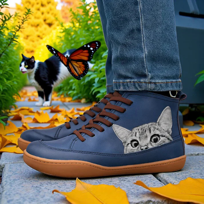 KittyKicks™ | Bottines Orthopédiques en Cuir