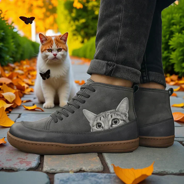 KittyKicks™ | Bottines Orthopédiques en Cuir